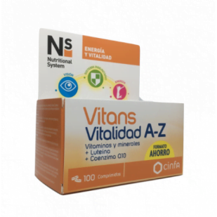 Ns Vitans Vitalidad A-Z 100 Comp | Farmacia Sant Ermengol