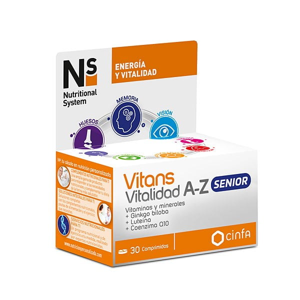 Ns Vitans Vitalidad A-Z 30 Comprimidos | Farmacia Sant Ermengol
