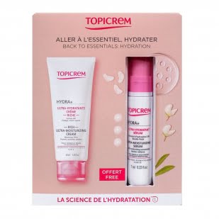 Topicrem Hydra+ Crema Rica Ultra-Hidratante 40Ml + Serum 7Ml | Farmacia Sant Ermengol