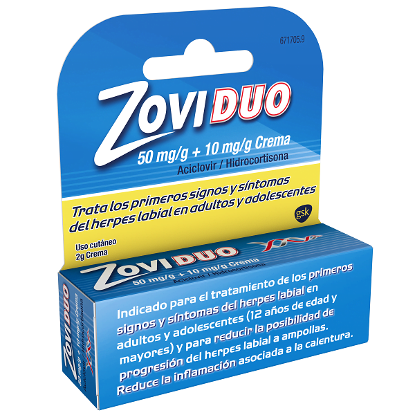 Zoviduo 50/10 Mg/G Crema Tubo 2 G | Farmacia Sant Ermengol