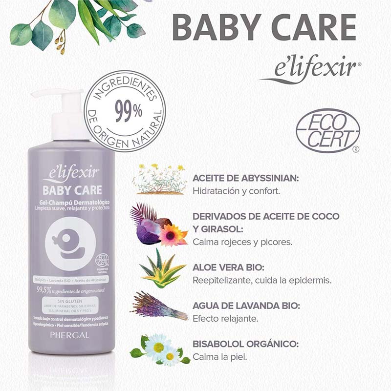 Elifexir Baby Care Gel-Champú Dermatológico 500Ml | Farmacia Sant Ermengol