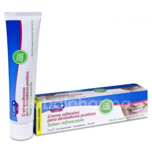 Care + Crema Adhesiva Extrafuerte Sin Sabor 75G | Farmacia Sant Ermengol