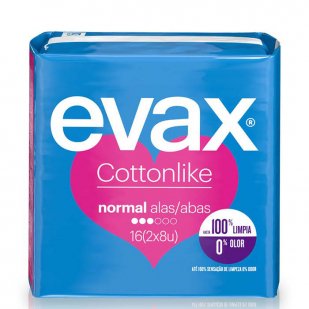 Evax Cottonlike Normal Plus Compresas Con Alas - 28 Unidades | Farmacia Sant Ermengol