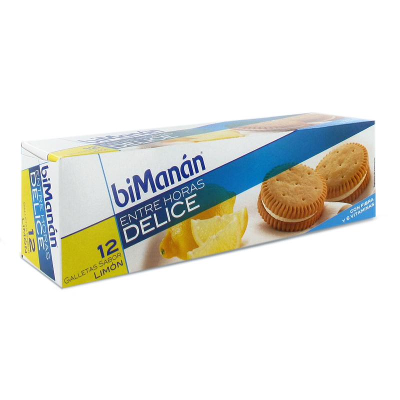 Bi-Manan Galletas Limón 12 Unidades | Farmacia Sant Ermengol